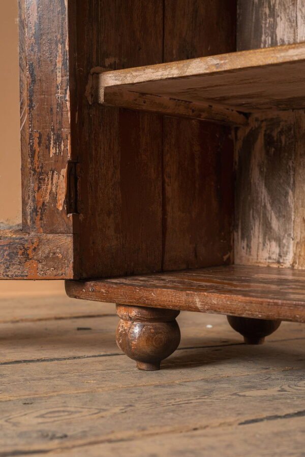 Vintage Wooden Glazed Cabinet - Image 7