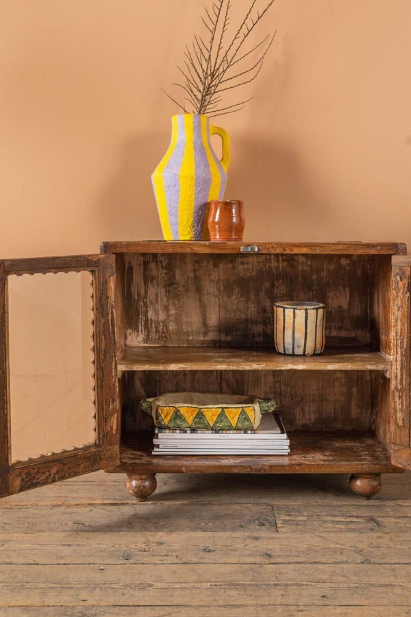 Vintage Wooden Glazed Cabinet - Image 2