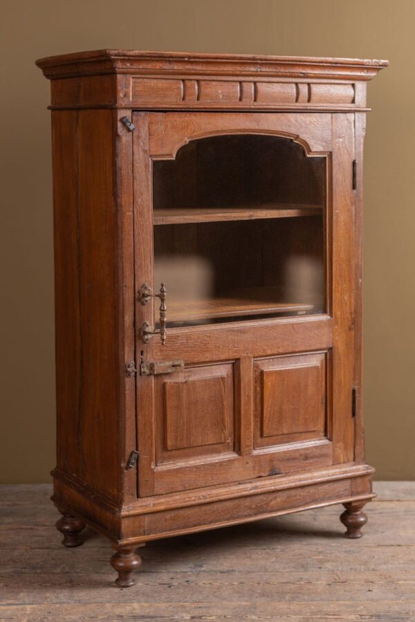Vintage Wooden Glazed Cabinet - Image 5