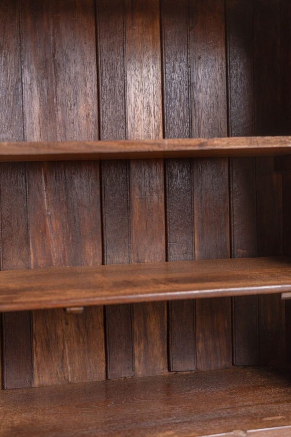 Vintage Wooden Glazed Cabinet - Image 8