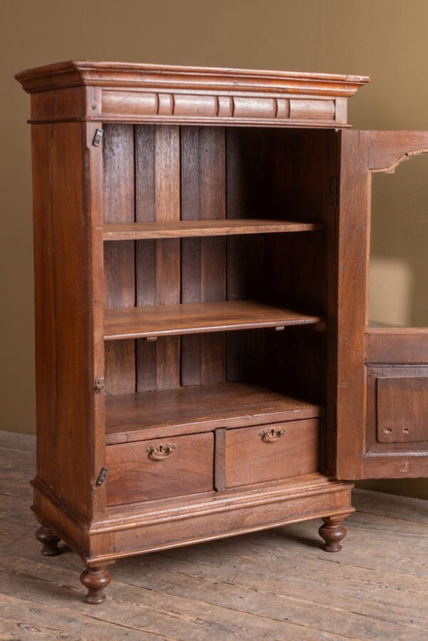 Vintage Wooden Glazed Cabinet - Image 6
