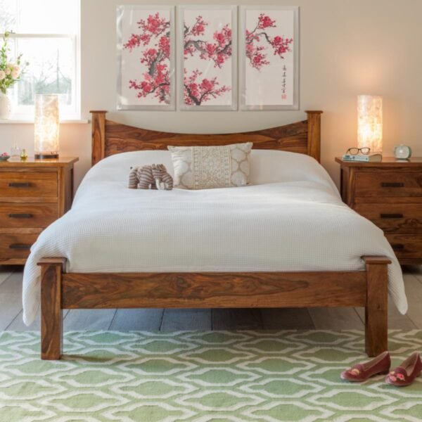Mallani King Size Curved Bed - Image 3