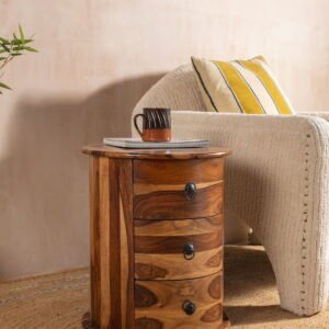 Thakat 3 Drawer Round Column